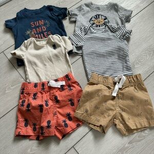 Carters Matching 3 piece outfit (bundle of 2)